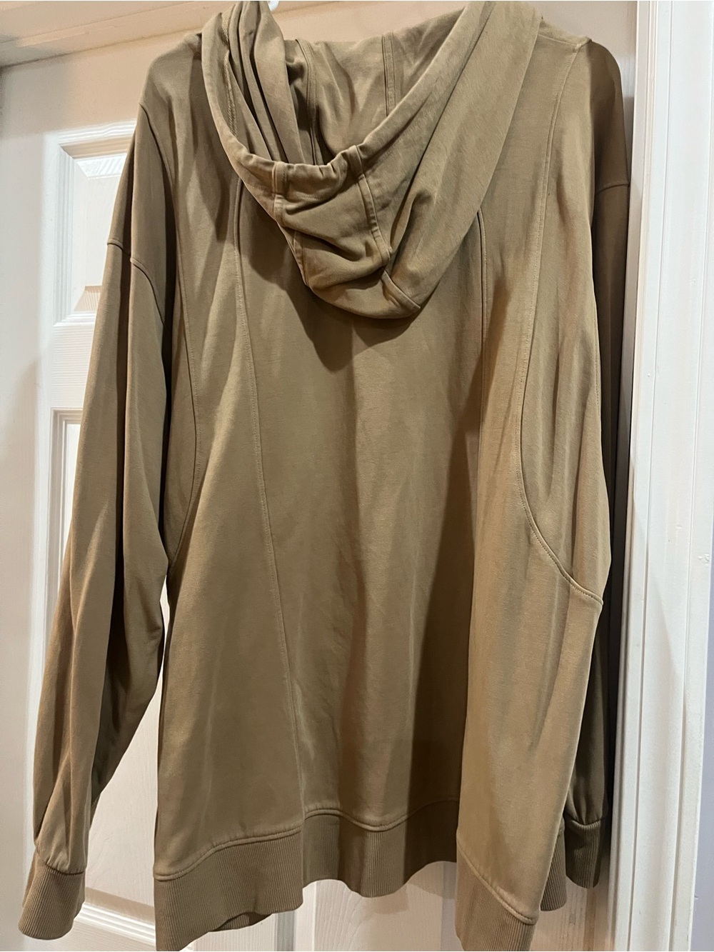 Athleta Olive/Khaki Crewneck Hoodie Sweatshirt- XL - Picture 2 of 4
